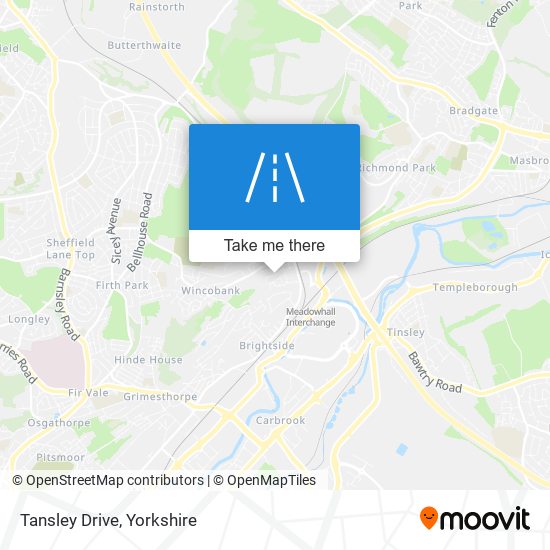 Tansley Drive map