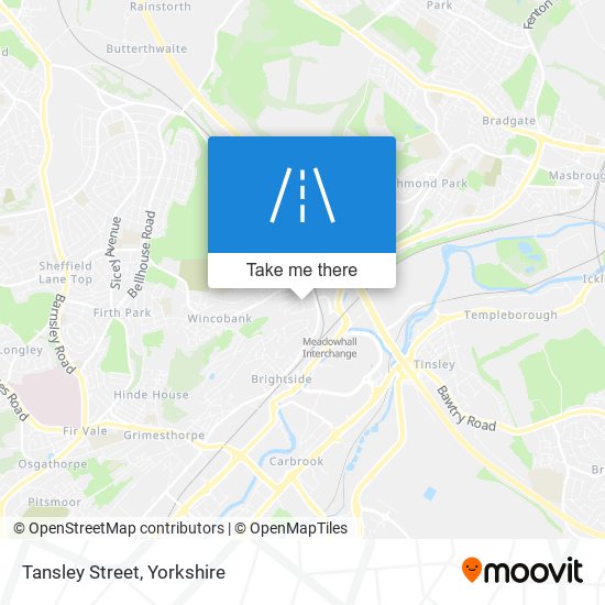 Tansley Street map