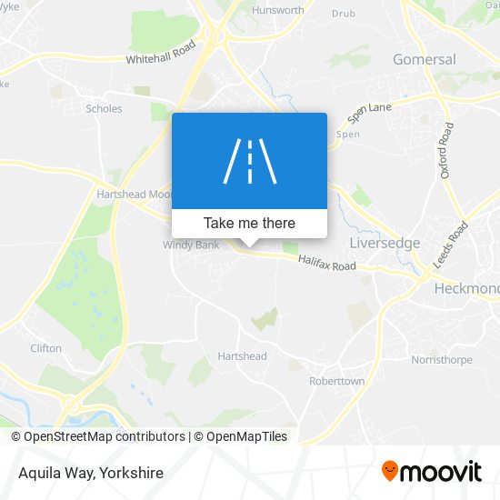 Aquila Way map