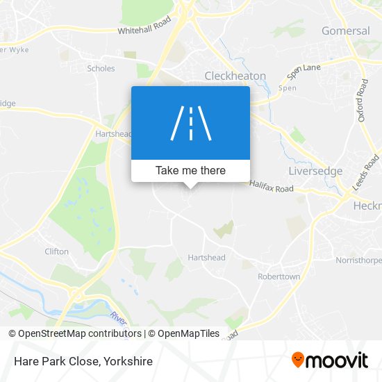 Hare Park Close map