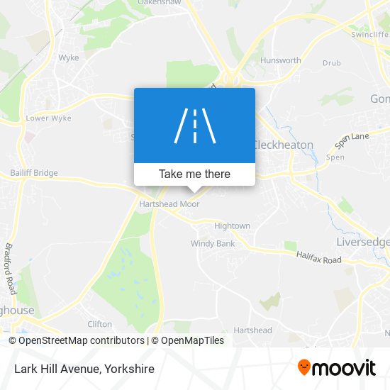 Lark Hill Avenue map