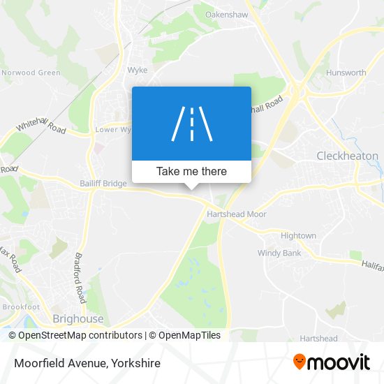 Moorfield Avenue map