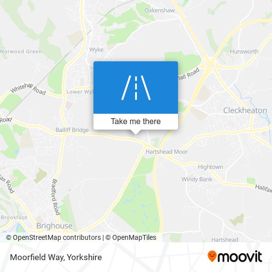 Moorfield Way map