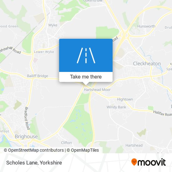 Scholes Lane map