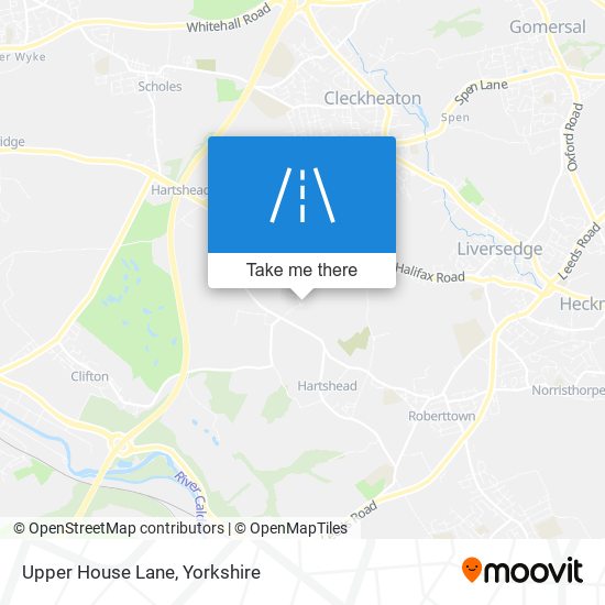 Upper House Lane map