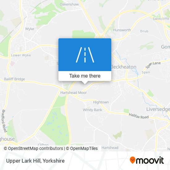 Upper Lark Hill map