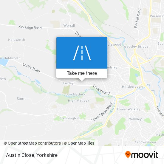 Austin Close map