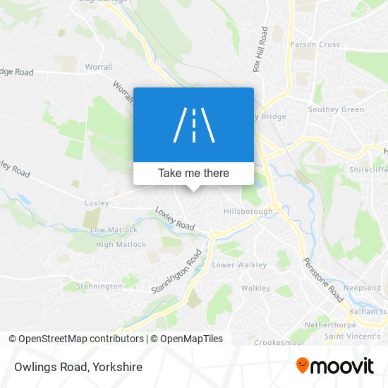 Owlings Road map