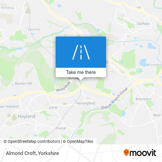 Almond Croft map