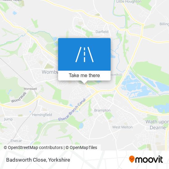 Badsworth Close map