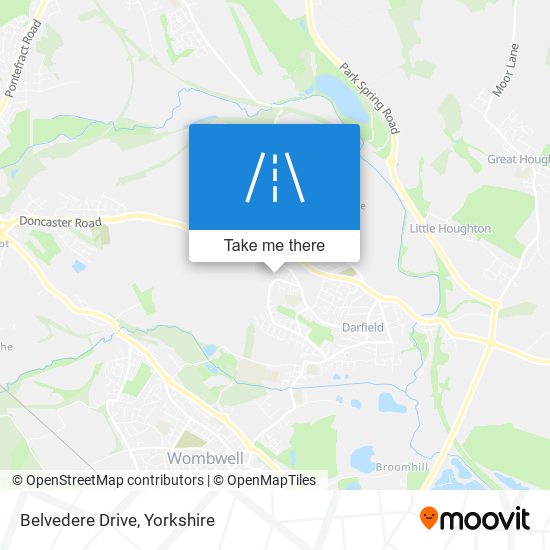 Belvedere Drive map
