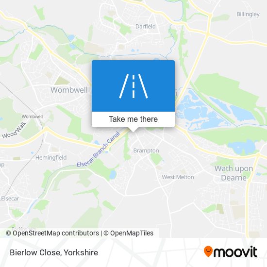 Bierlow Close map