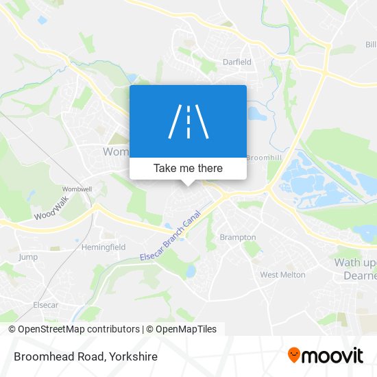 Broomhead Road map