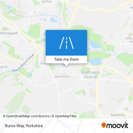 Burns Way map