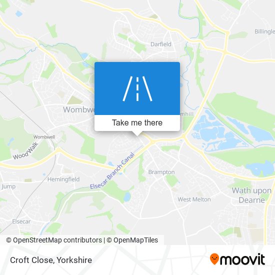 Croft Close map