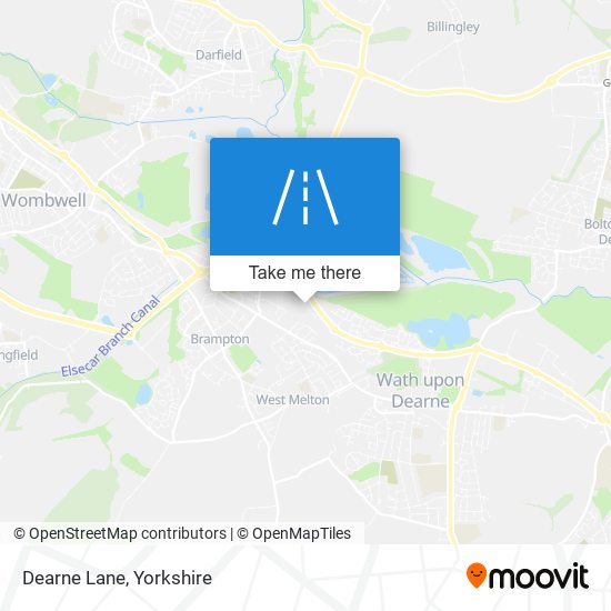 Dearne Lane map
