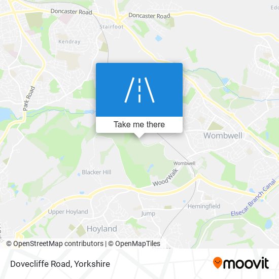 Dovecliffe Road map