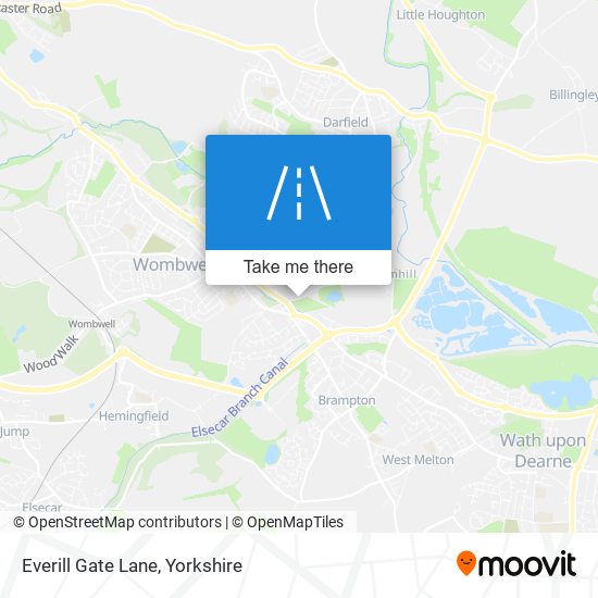 Everill Gate Lane map