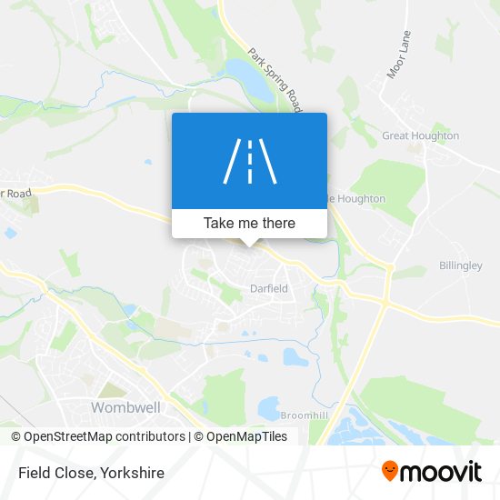 Field Close map