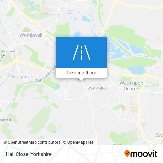 Hall Close map