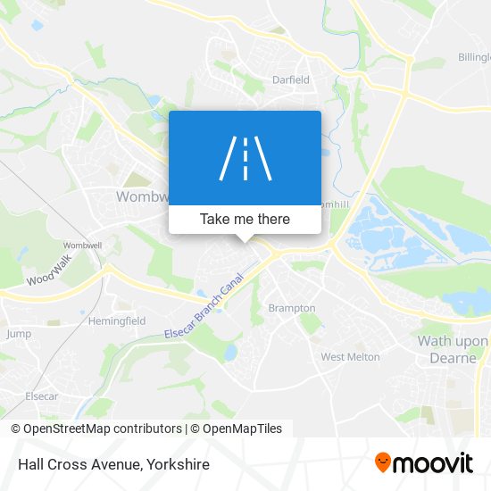 Hall Cross Avenue map