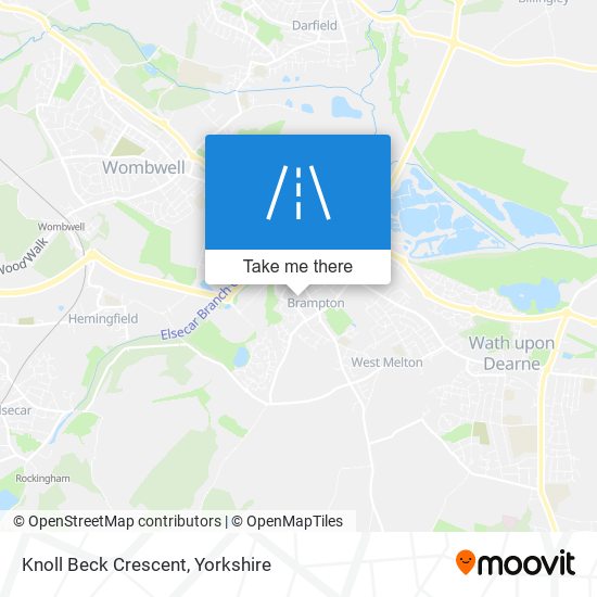 Knoll Beck Crescent map