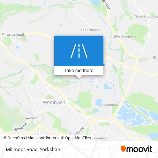 Millmoor Road map
