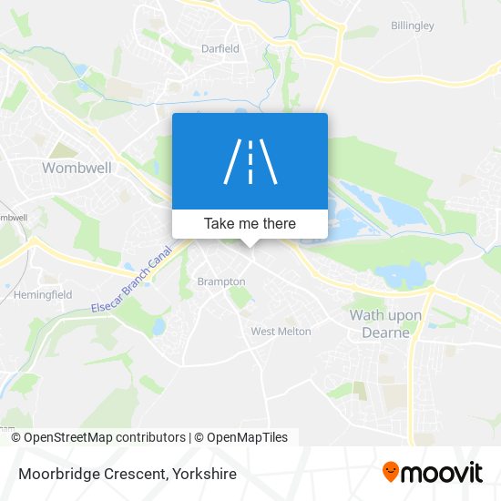 Moorbridge Crescent map