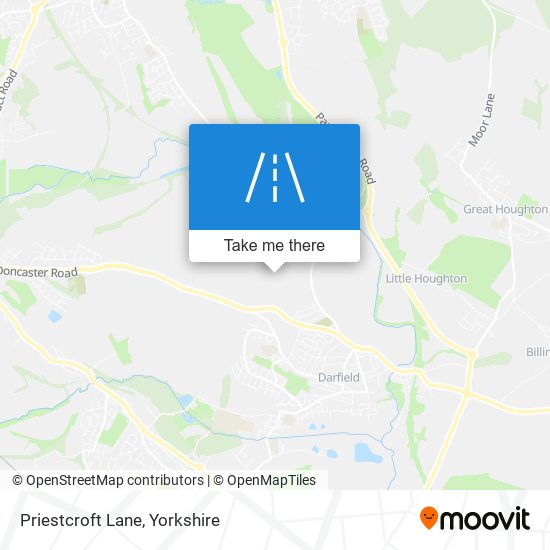 Priestcroft Lane map