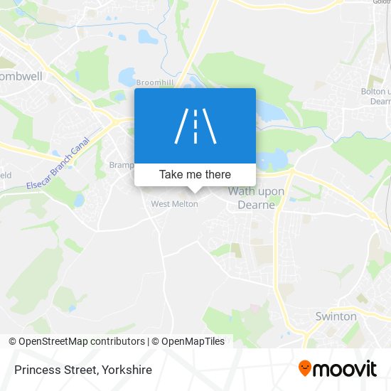 Princess Street map