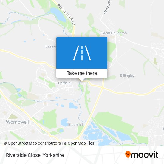 Riverside Close map