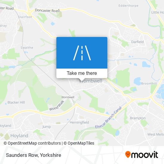 Saunders Row map