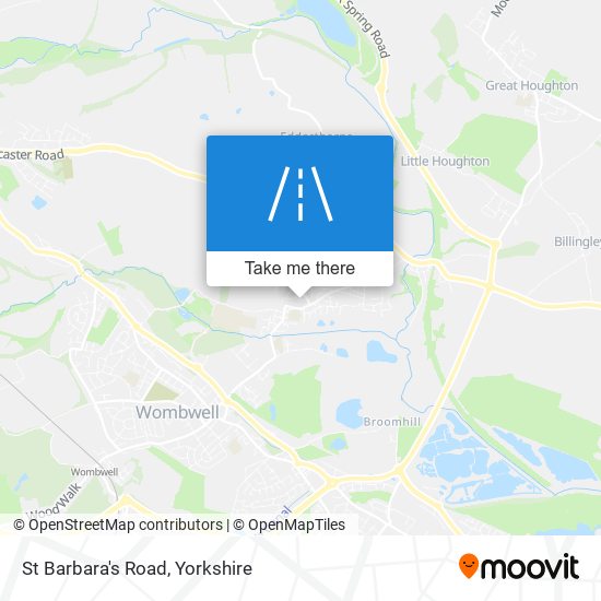 St Barbara's Road map