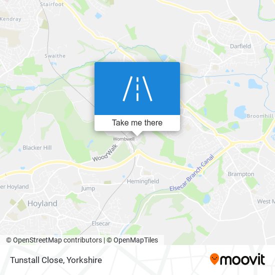 Tunstall Close map