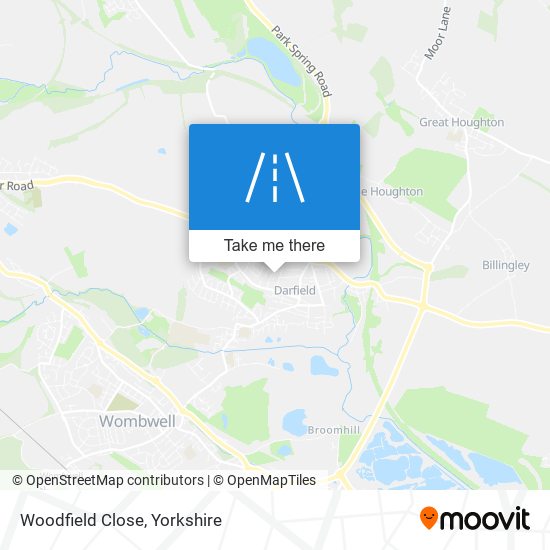 Woodfield Close map