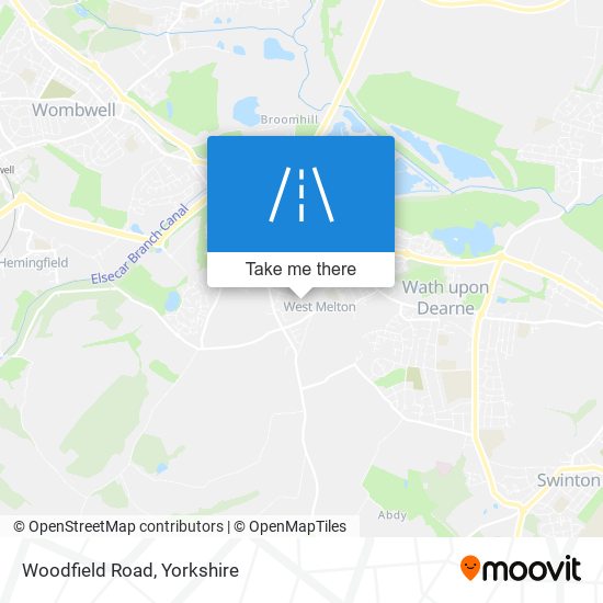 Woodfield Road map