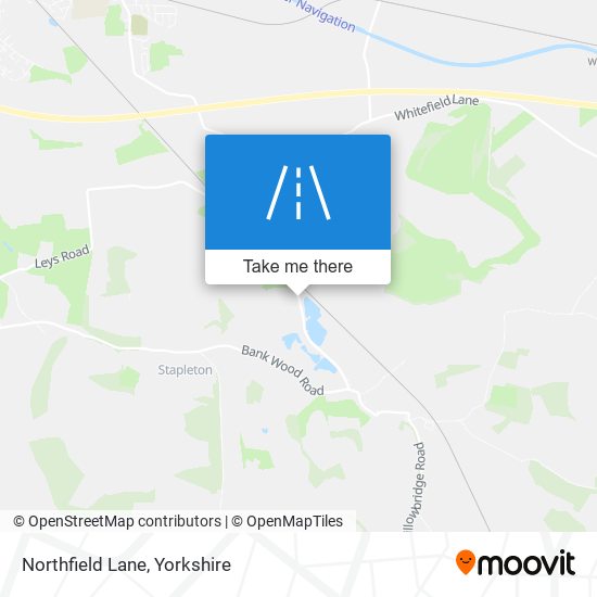 Northfield Lane map