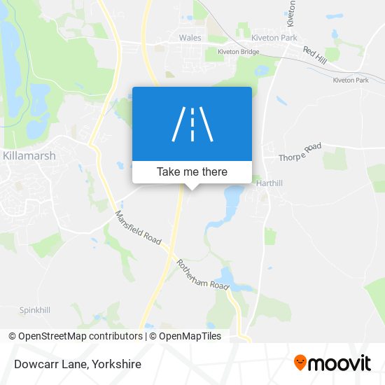 Dowcarr Lane map