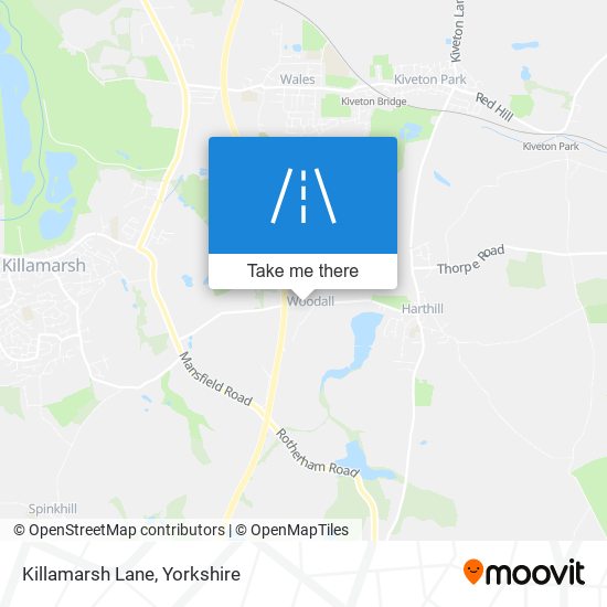 Killamarsh Lane map