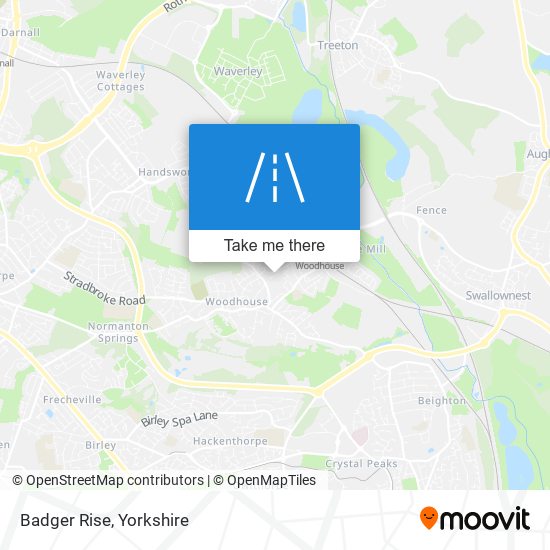 Badger Rise map