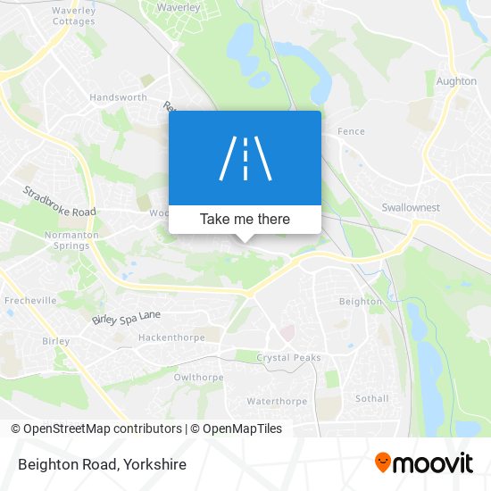 Beighton Road map
