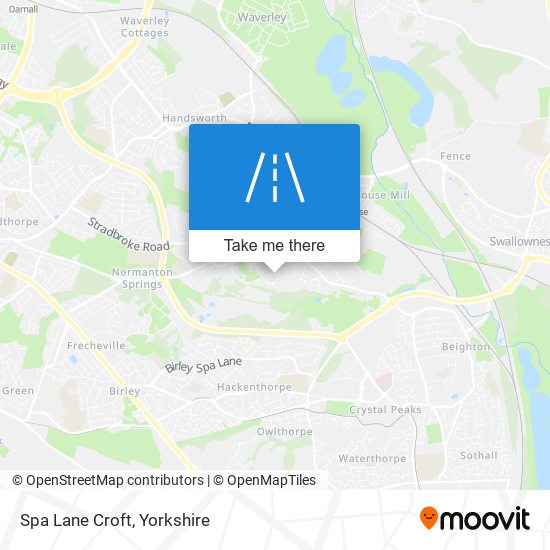Spa Lane Croft map