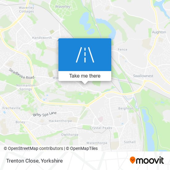 Trenton Close map