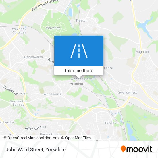 John Ward Street map