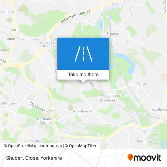Shubert Close map