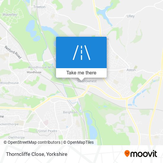 Thorncliffe Close map
