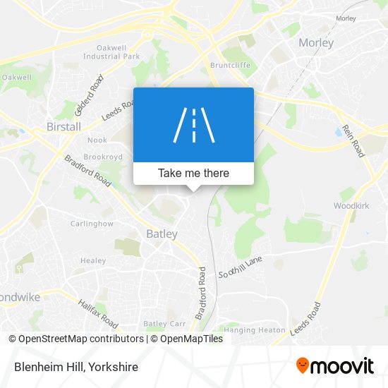 Blenheim Hill map