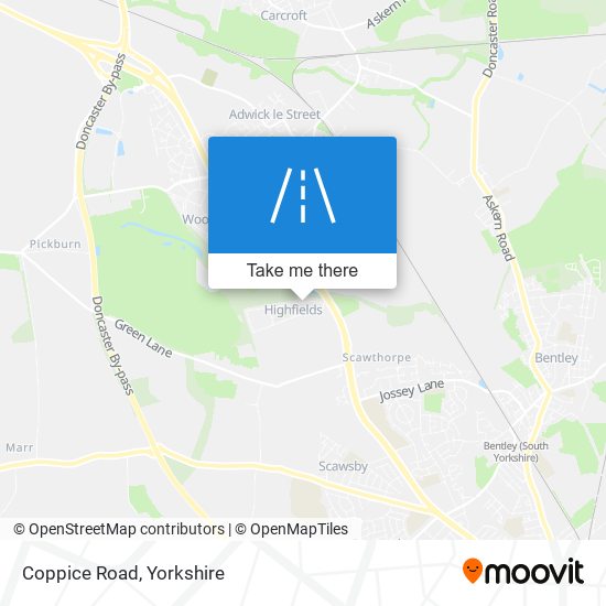 Coppice Road map