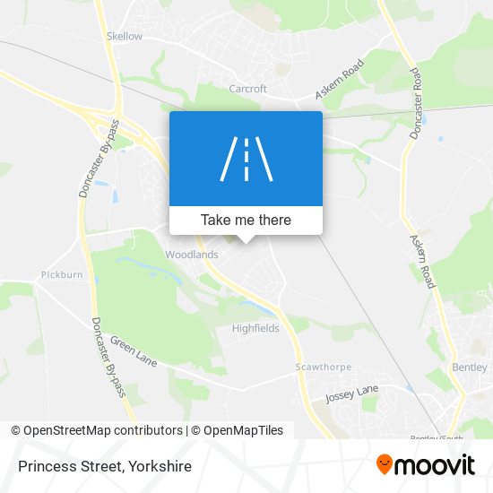 Princess Street map