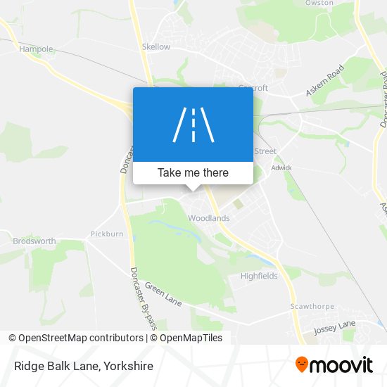 Ridge Balk Lane map